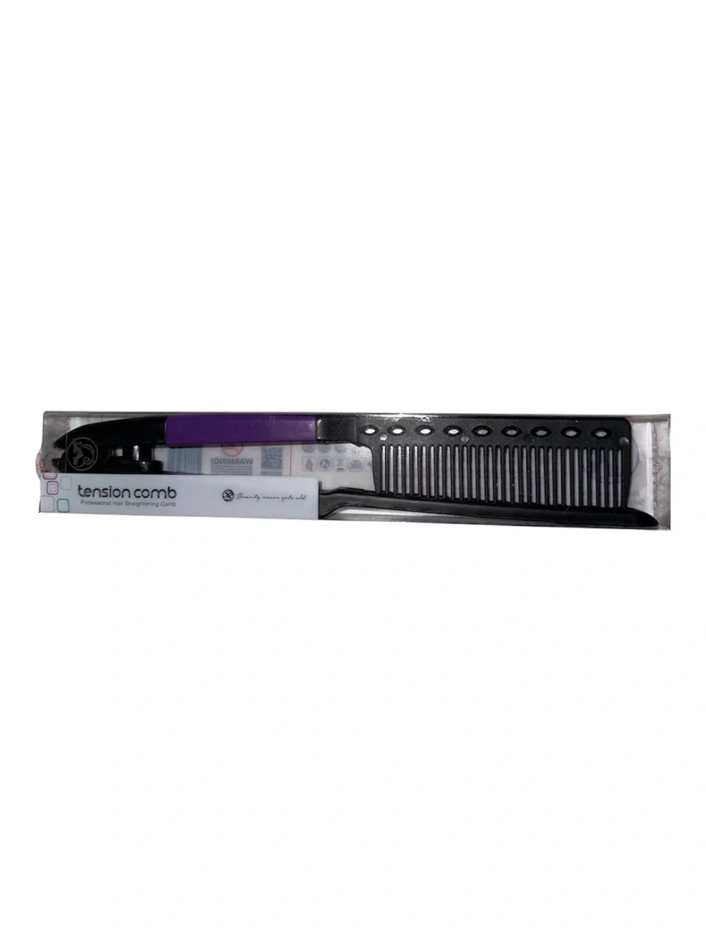 Royale Professional Hair Straightening Comb Tension Comb Purple NWT - Picture 2 of 2
